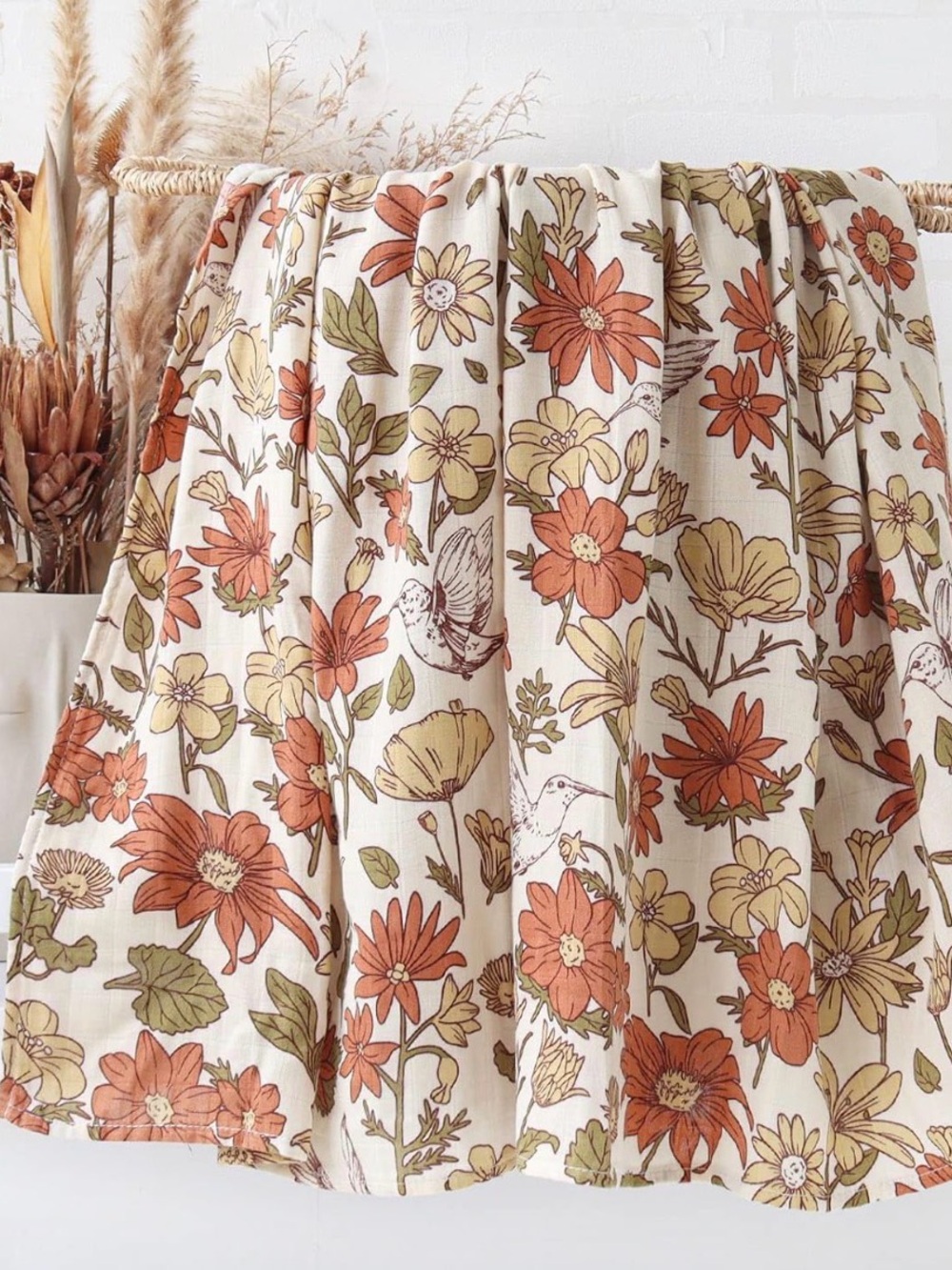 2 items - brown baby swaddles